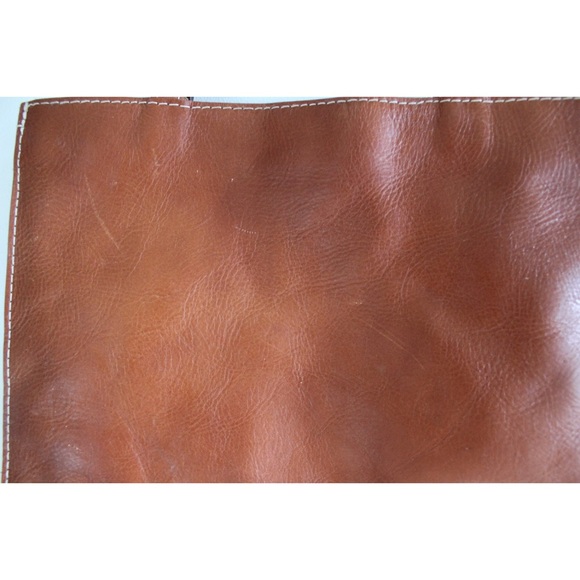 Patricia Nash Cognac Leather Shoulder Bag Preowned Neutral Cherry Cognac… - Picture 8 of 14